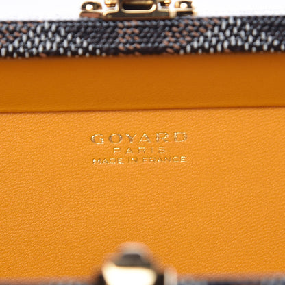 Goyard Goyardine Minaudiere Trunk Bag Black Gold 6 of 10