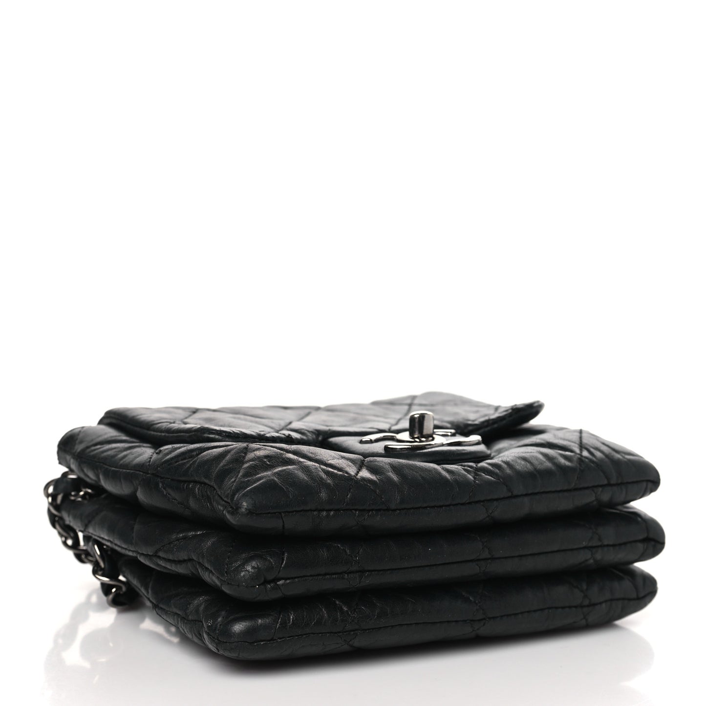 Lambskin Quilted Mini Chanel 3 Flap Black