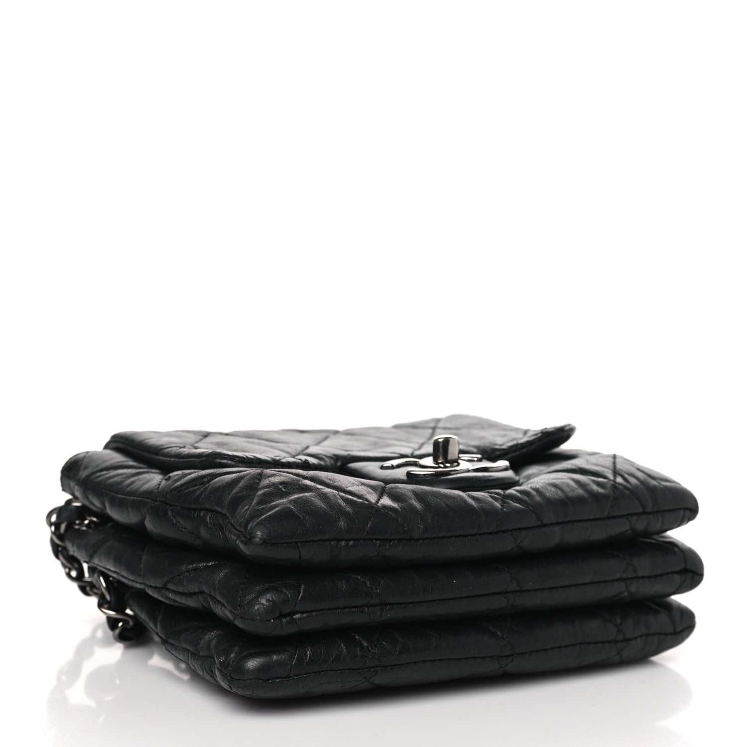 Chanel Lambskin Quilted Mini Chanel 3 Flap Black 5 of 11