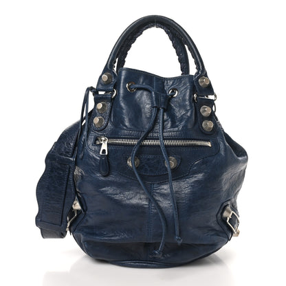 Balenciaga Agneau Giant 21 Silver Hardware Pompon Marine 1 of 11