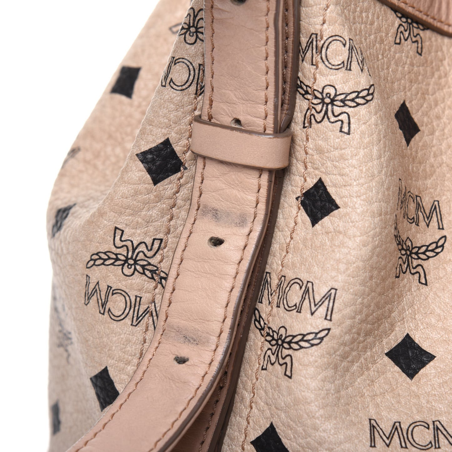 Visetos Essential Drawstring Bucket Bag Beige