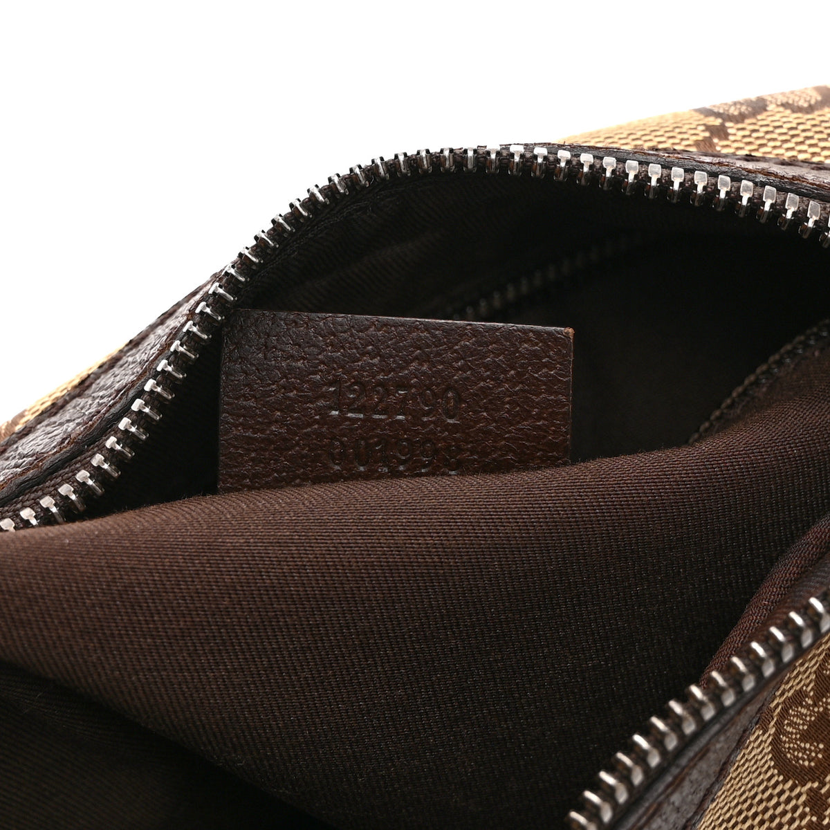 Gucci Monogram Medium Half Moon Hobo Dark Brown 7 of 11