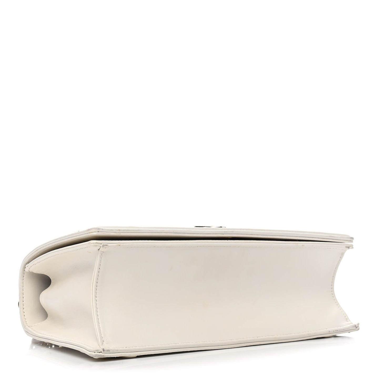 Lambskin Studded Medium Diorama Flap Bag Latte