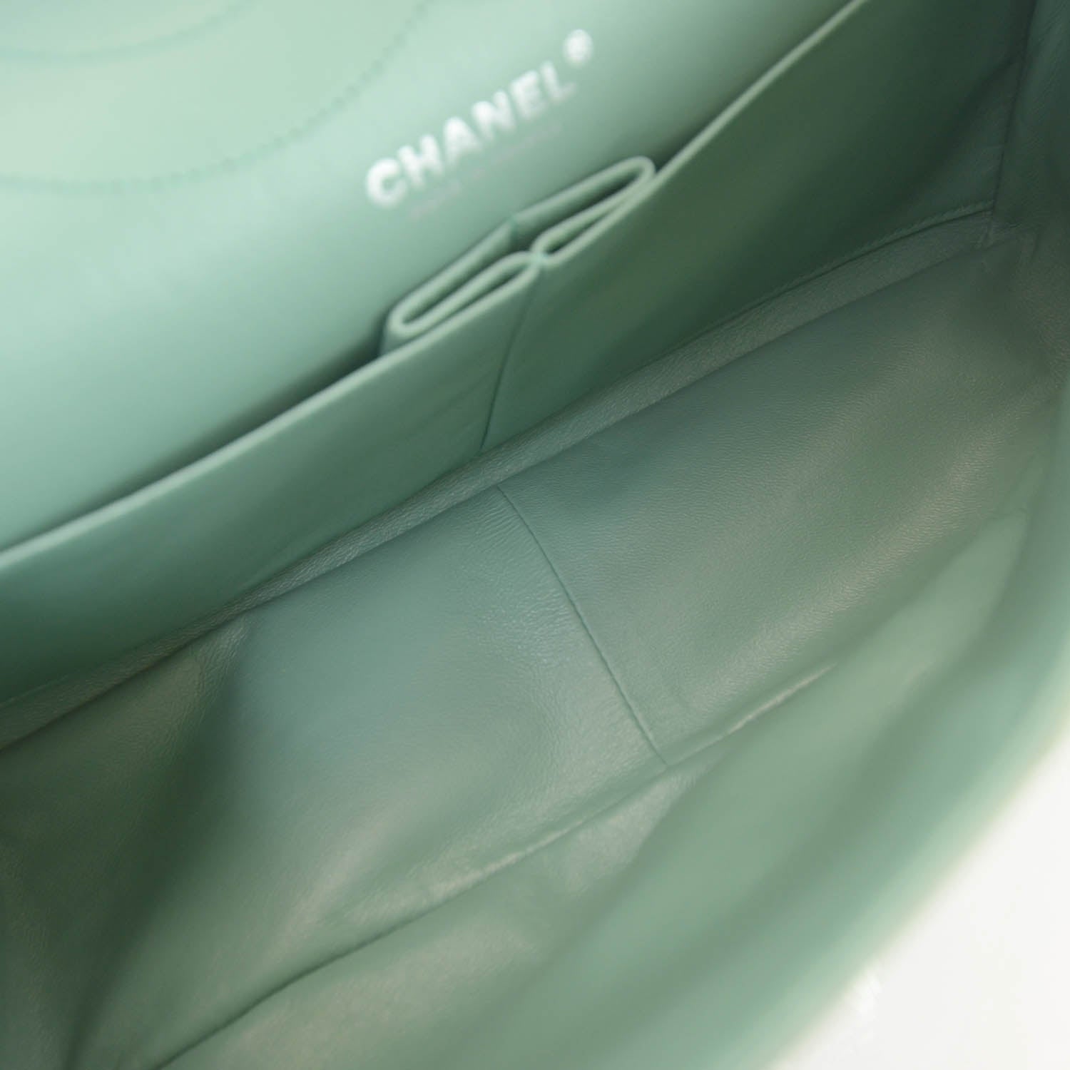 Chanel Lambskin 2.55 Reissue 227 Flap Green 9 of 9