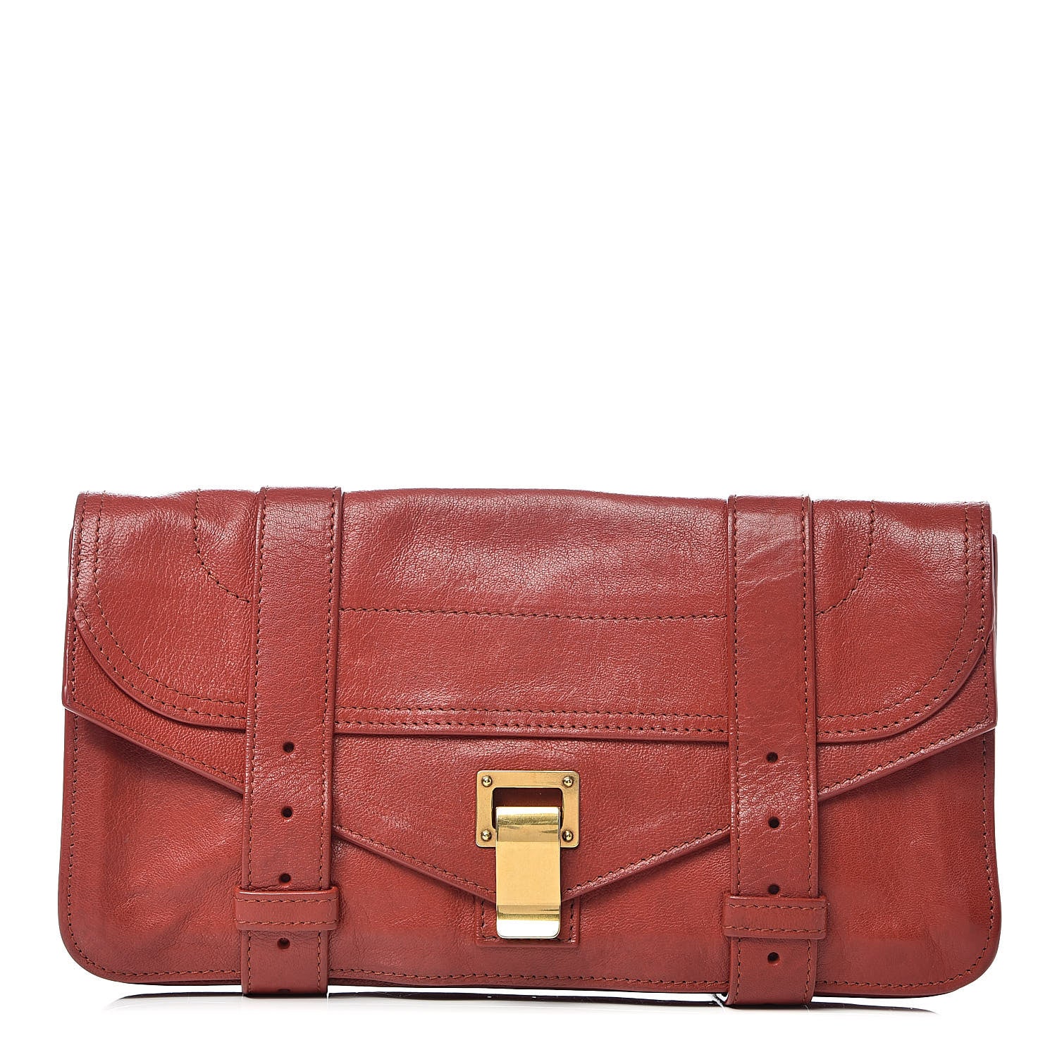 Proenza Schouler Lambskin PS1 Pochette Clutch Paprika 1 of 9