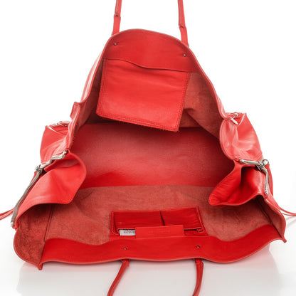Balenciaga Veau Papier A4 Zip Around Tote Rouge Coquelicot 5 of 8