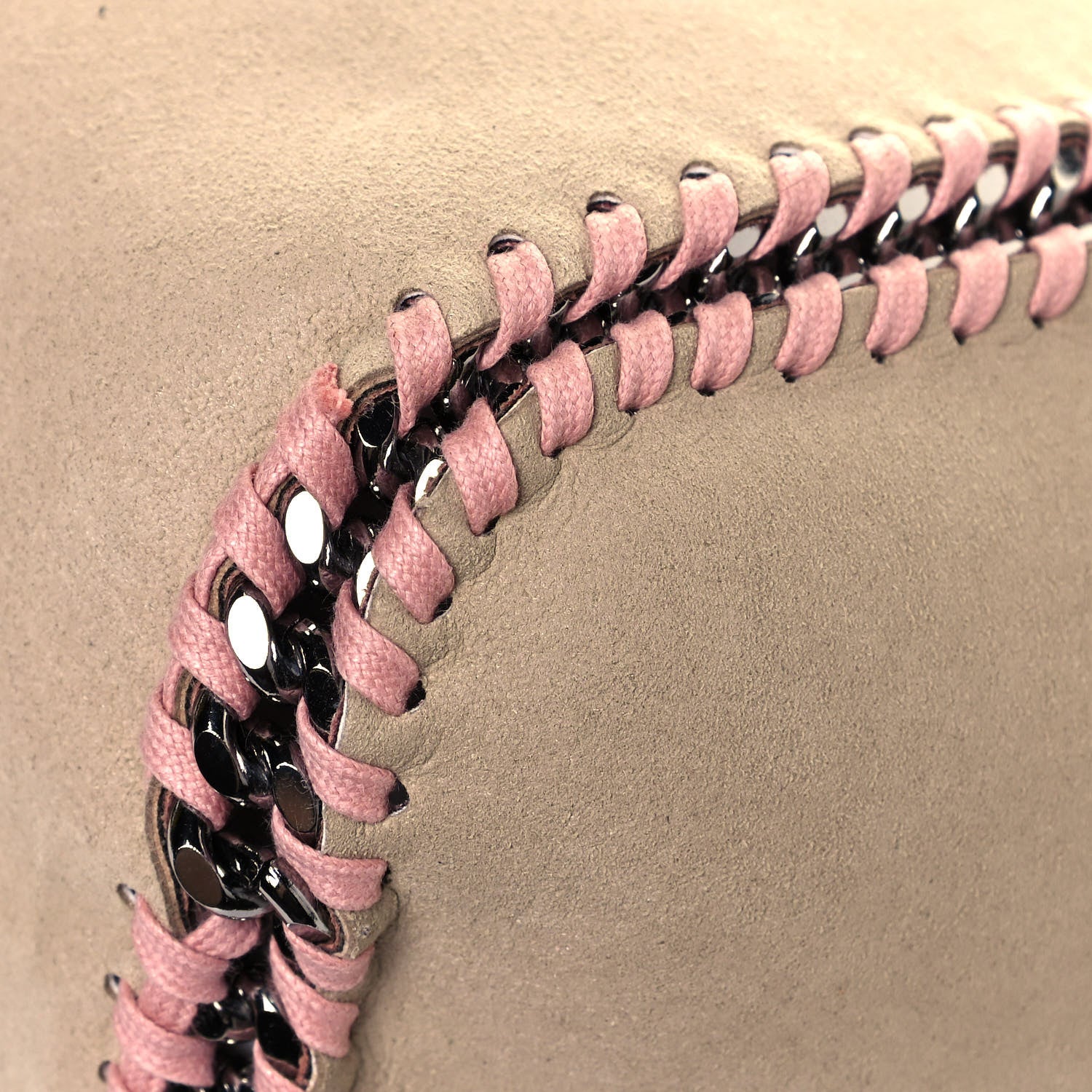 Stella McCartney Shaggy Deer Falabella Reversible Mini Fold Over Tote Pink 18 of 19