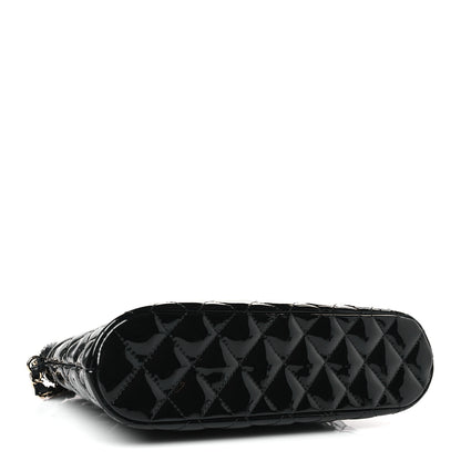 Chanel Patent Quilted Shiny Coco Small Shopping Bag Black 4 of 9