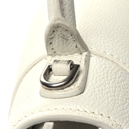 Balenciaga Grained Calfskin Small Hourglass Top Handle Bag White 12 of 14