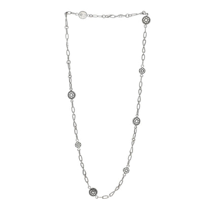 John Hardy Sterling Silver Dot Station Chain Necklace 2 of 4