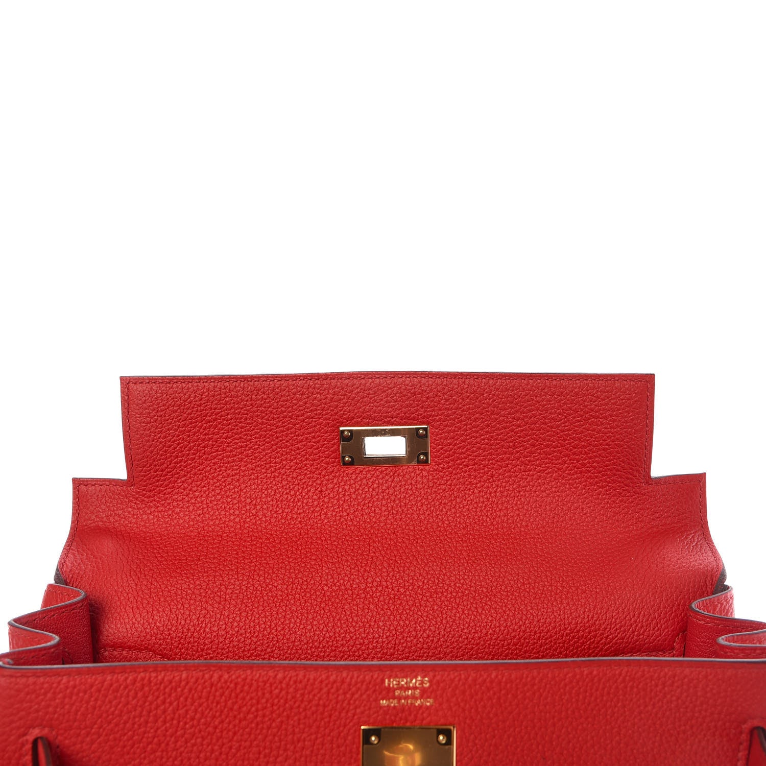 Hermes Togo Kelly Retourne 28 Rouge De Coeur 8 of 41
