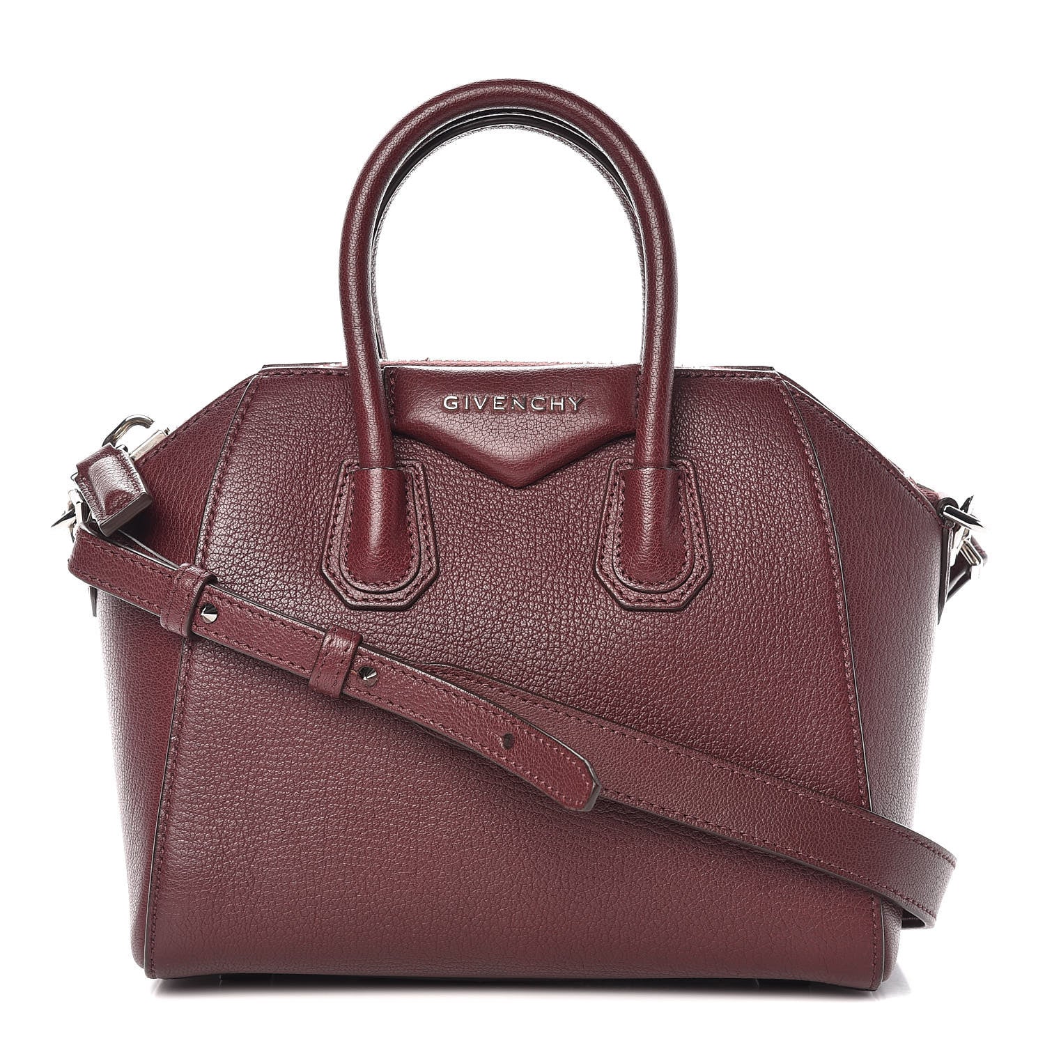 Givenchy Sugar Goatskin Mini Antigona Oxblood 1 of 10