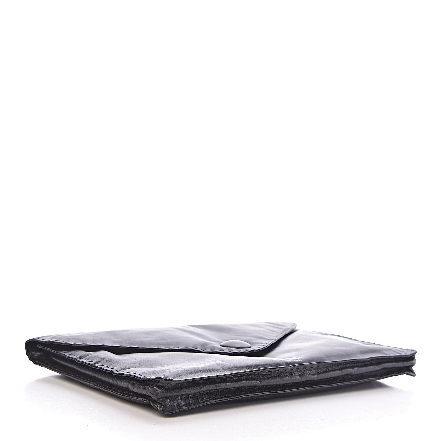 Celine Paperweight Calfskin Clutch Pouch Black 4 of 7