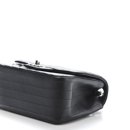 Chanel Lambskin Chevron Quilted Mini Square Flap Black 9 of 11