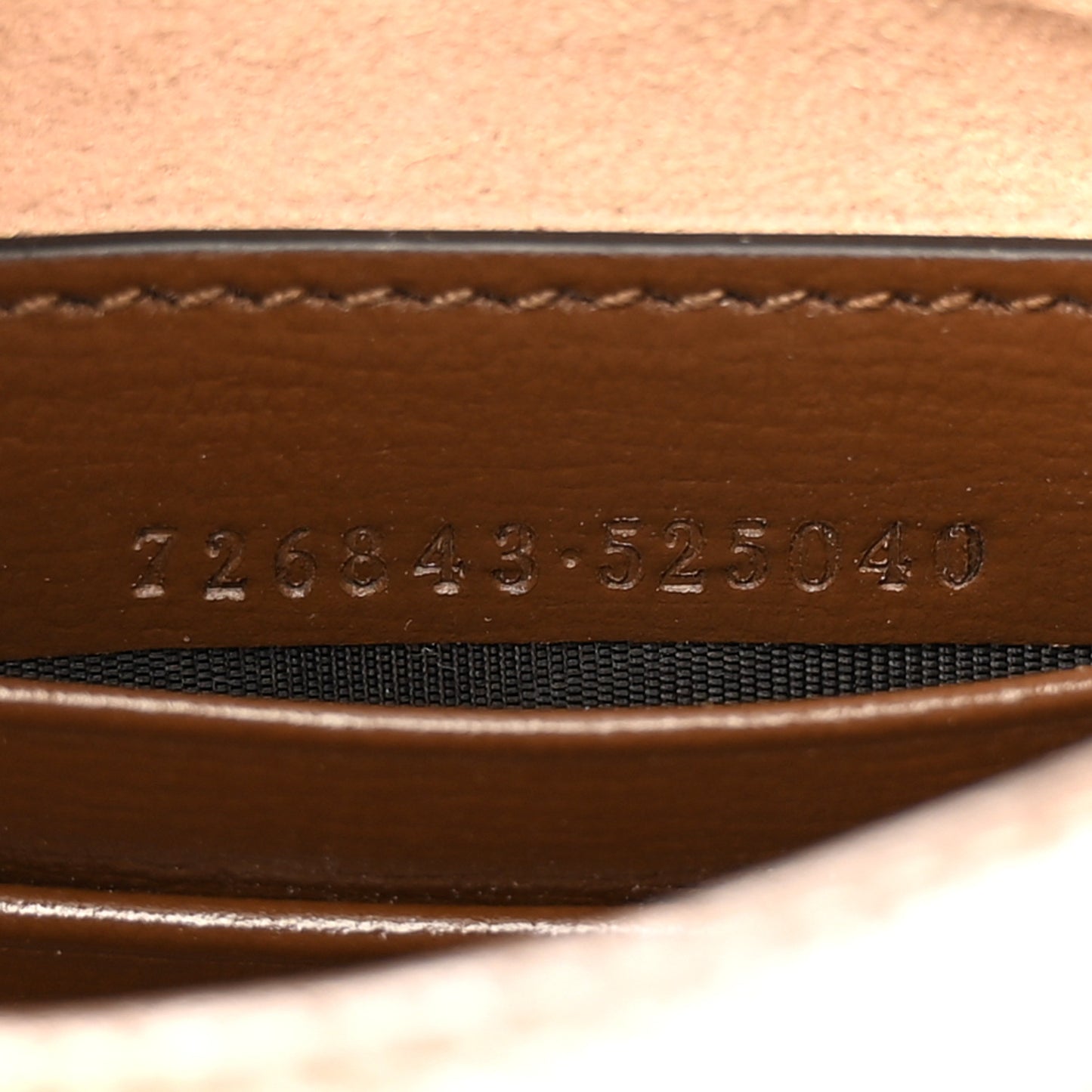 GG Supreme Monogram Azalea Calfskin Mini Retro Interlocking G Half Moon Bag Beige Ebony Brown Sugar