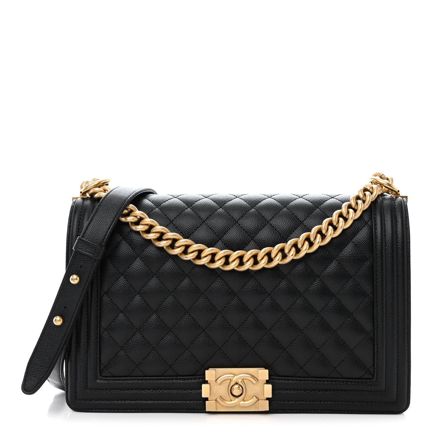 Chanel Caviar Quilted New Medium Boy Flap Black 1 of 13