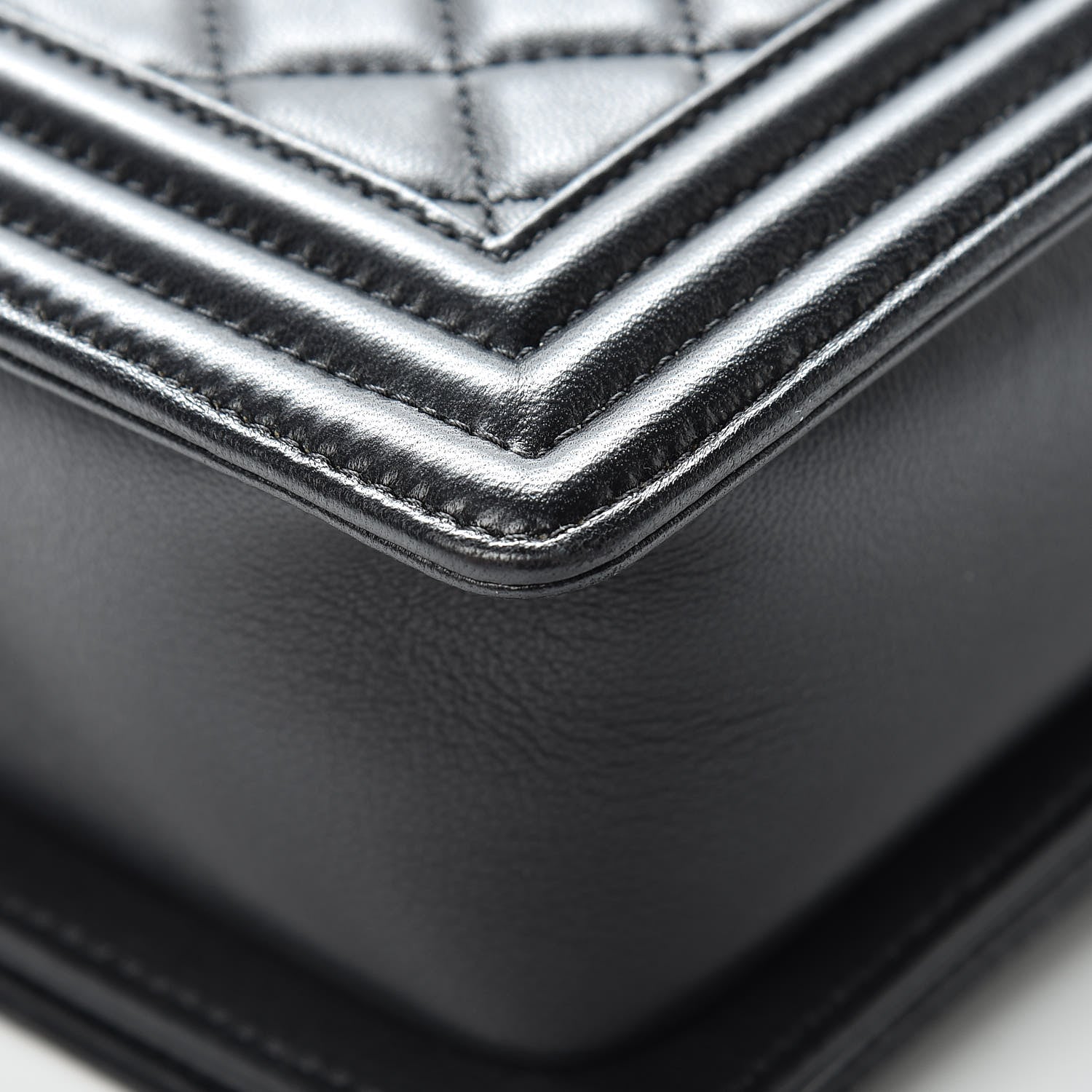 Chanel Lambskin Quilted New Medium Boy Flap Black 12 of 14