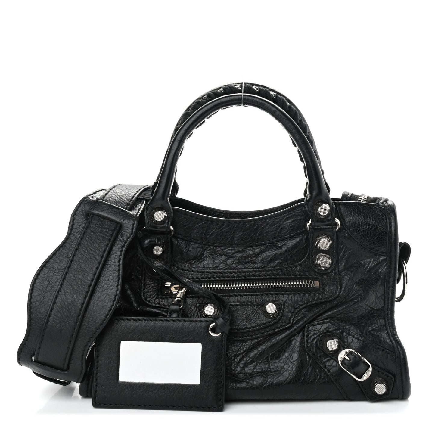 Agneau Giant 12 Silver Hardware Mini City Black