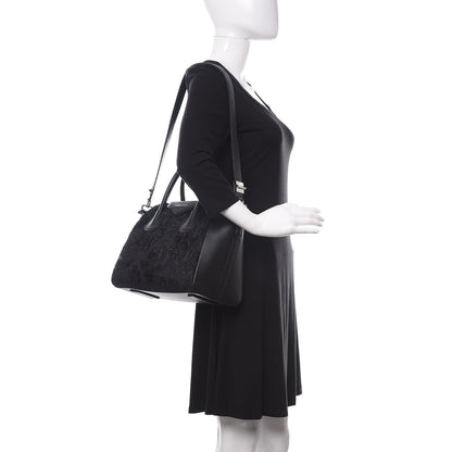 Givenchy Calfskin Velvet Small Devoree Antigona Black 2 of 11