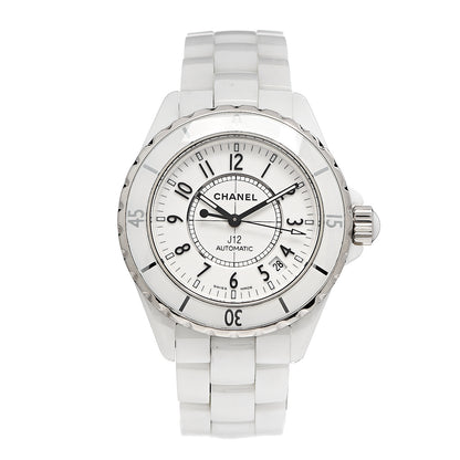 Chanel Stainless Steel Ceramic 38mm J12 Automatic Watch White 1 of 5