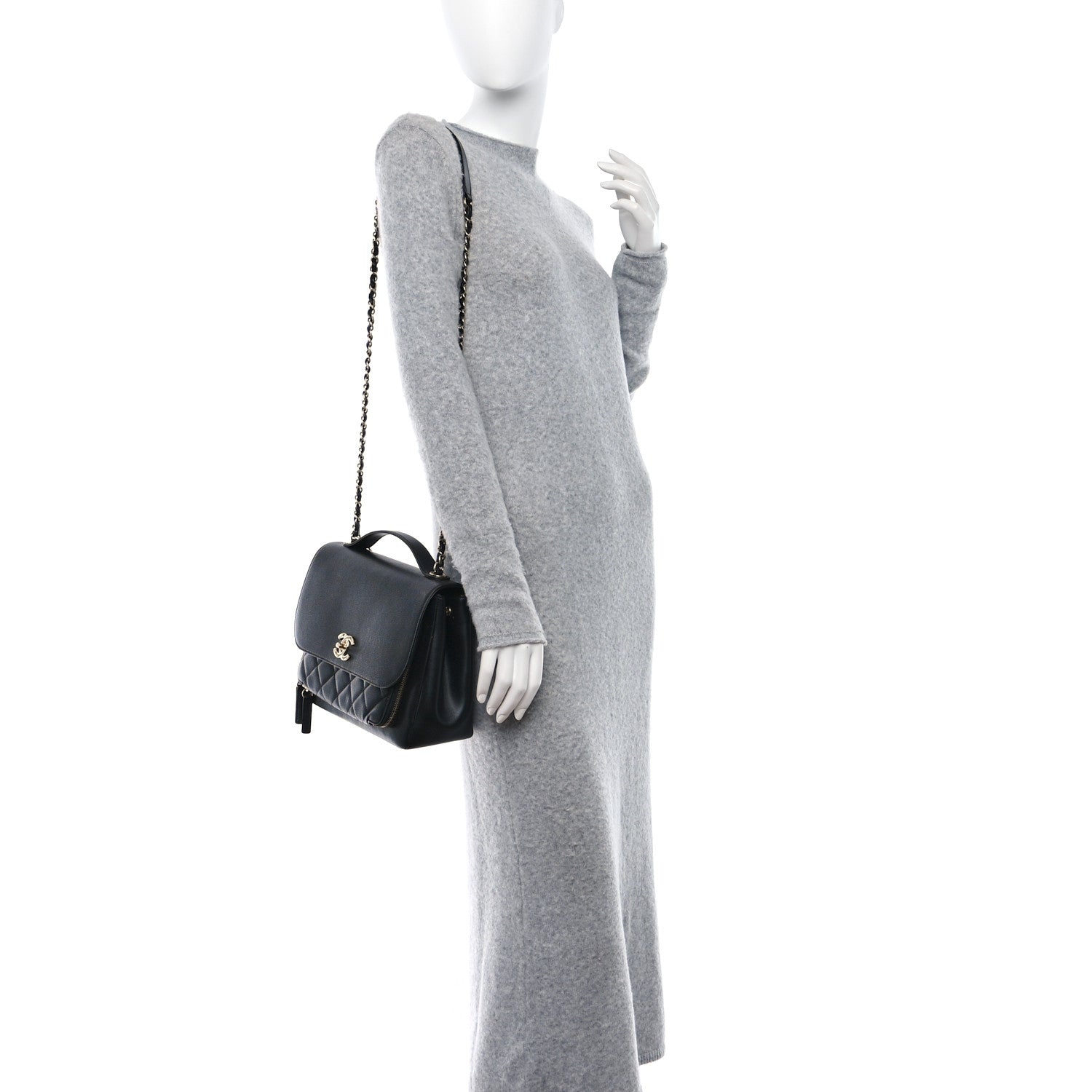 Chanel Caviar Quilted Large Business Affinity Flap Black 2 of 11