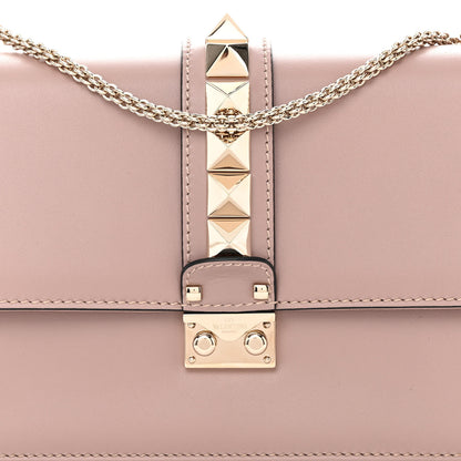 Valentino Garavani Vitello Medium Glam Lock Rockstud Flap Poudre 7 of 10