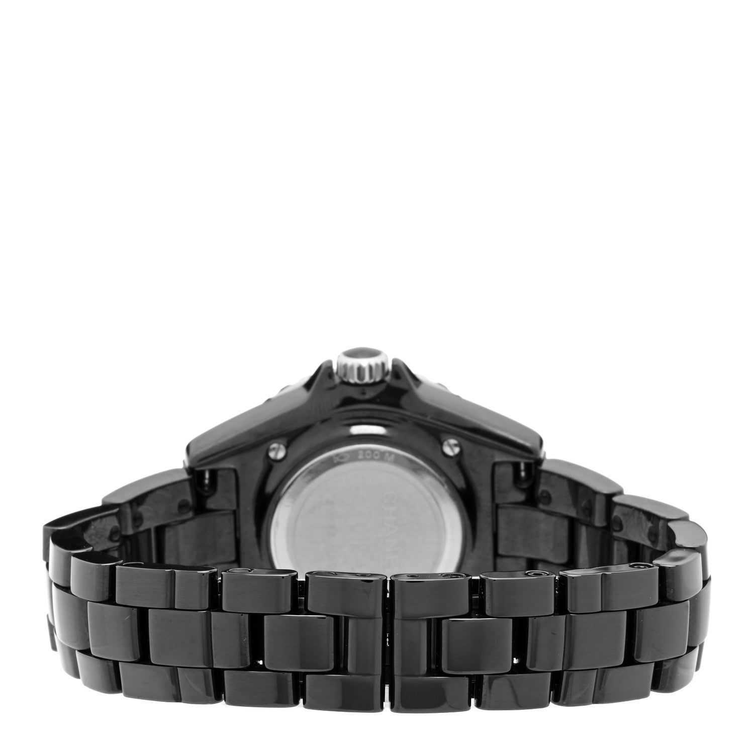 Chanel Stainless Steel Ceramic 33mm J12 Quartz Watch Black 3 of 4