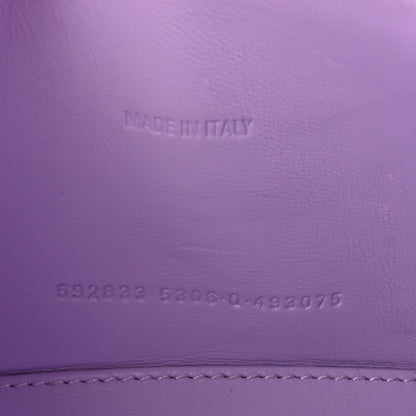 Balenciaga Shiny Calfskin Crocodile Embossed Hourglass Top Handle Bag XS Lilac 7 of 10