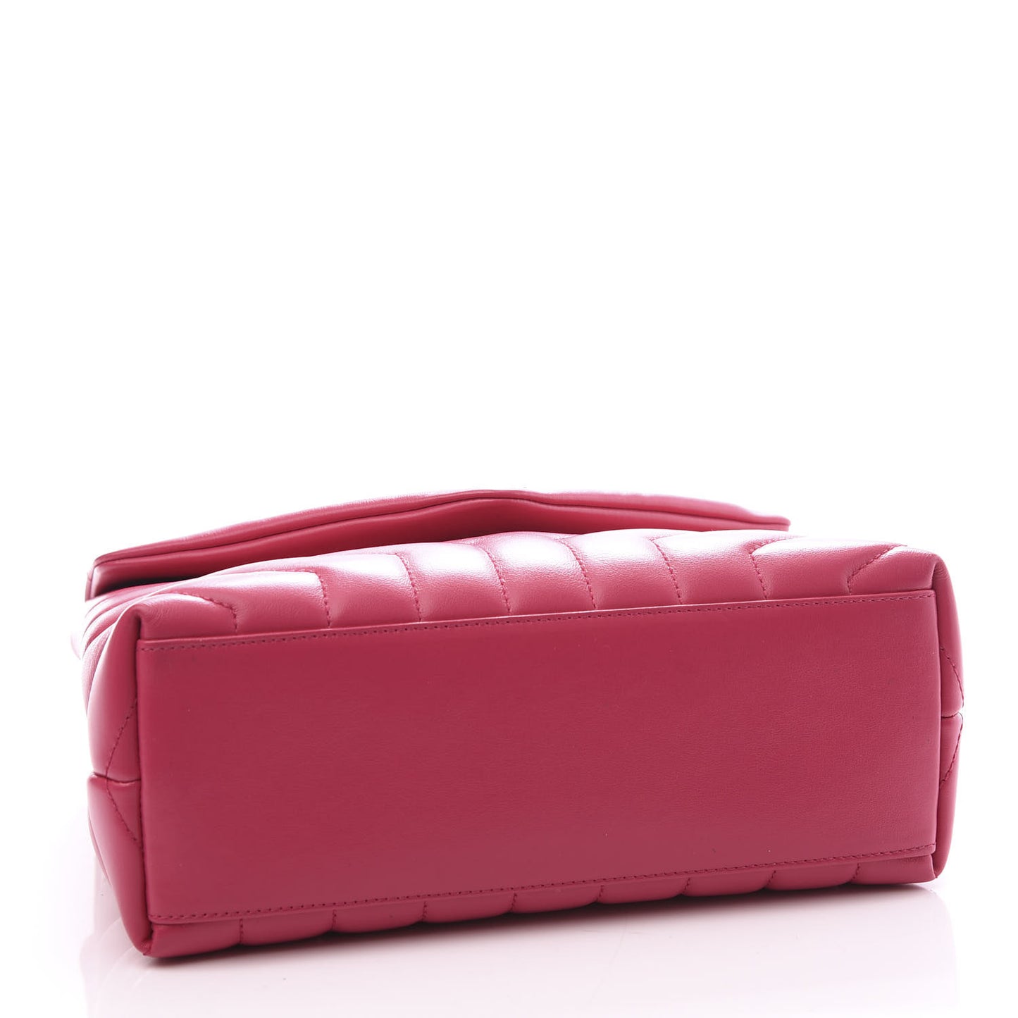 Calfskin Y Quilted Monogram Small Loulou Chain Satchel Fresh Fuchsia