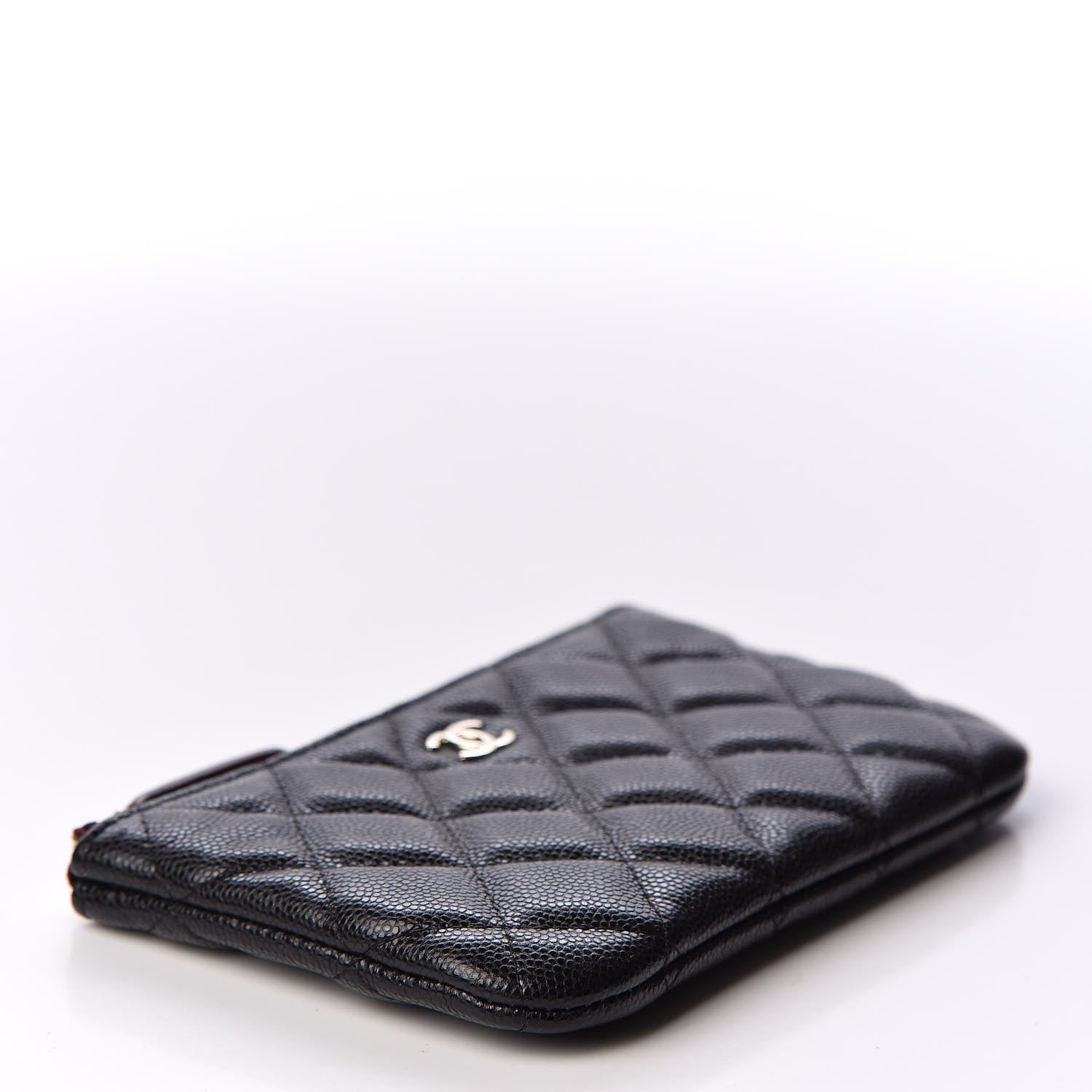 Chanel Caviar Quilted Small Cosmetic Case Black 3 of 9