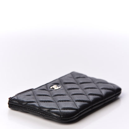 Chanel Caviar Quilted Small Cosmetic Case Black 3 of 9