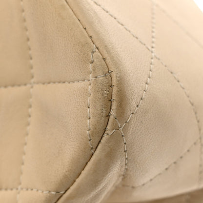 Chanel Lambskin Quilted Medium Double Flap Beige 12 of 14