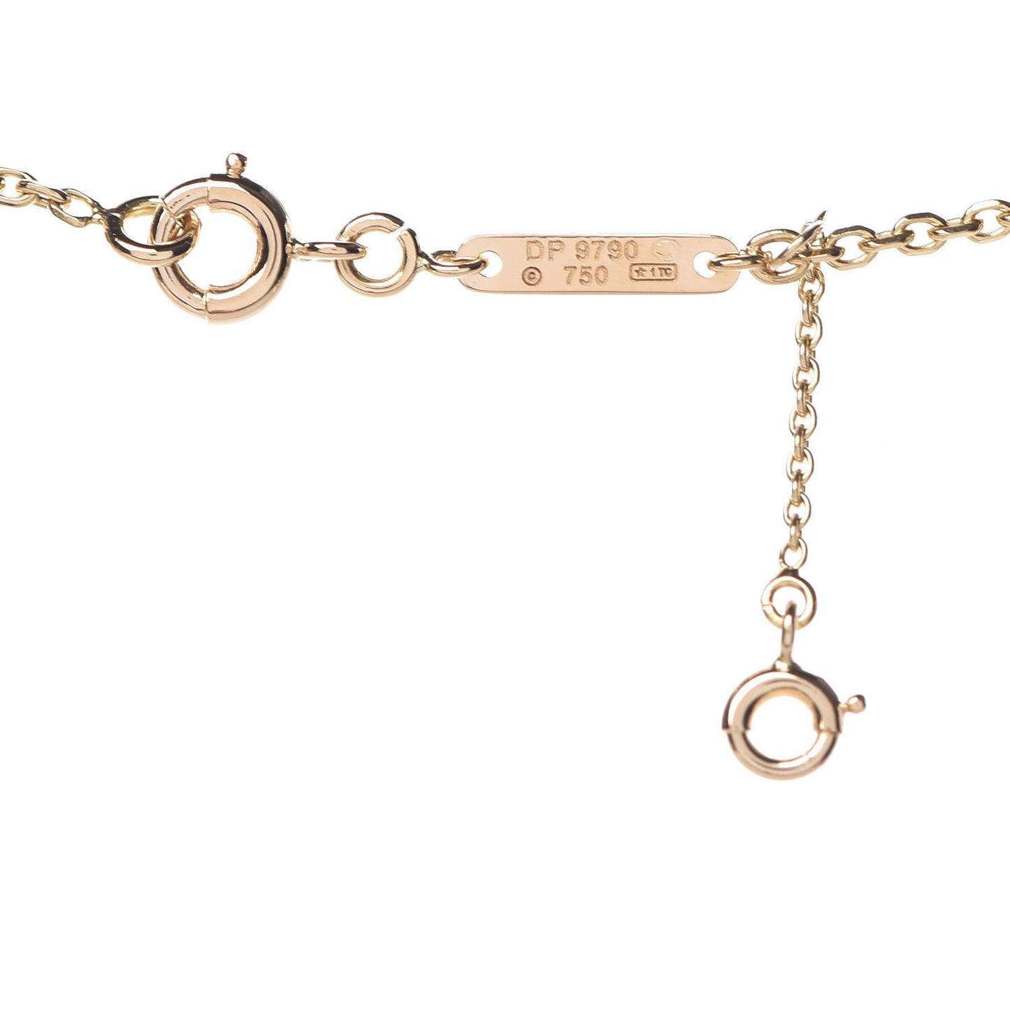 18K Yellow Gold Medium Hearts and Symbols Necklace