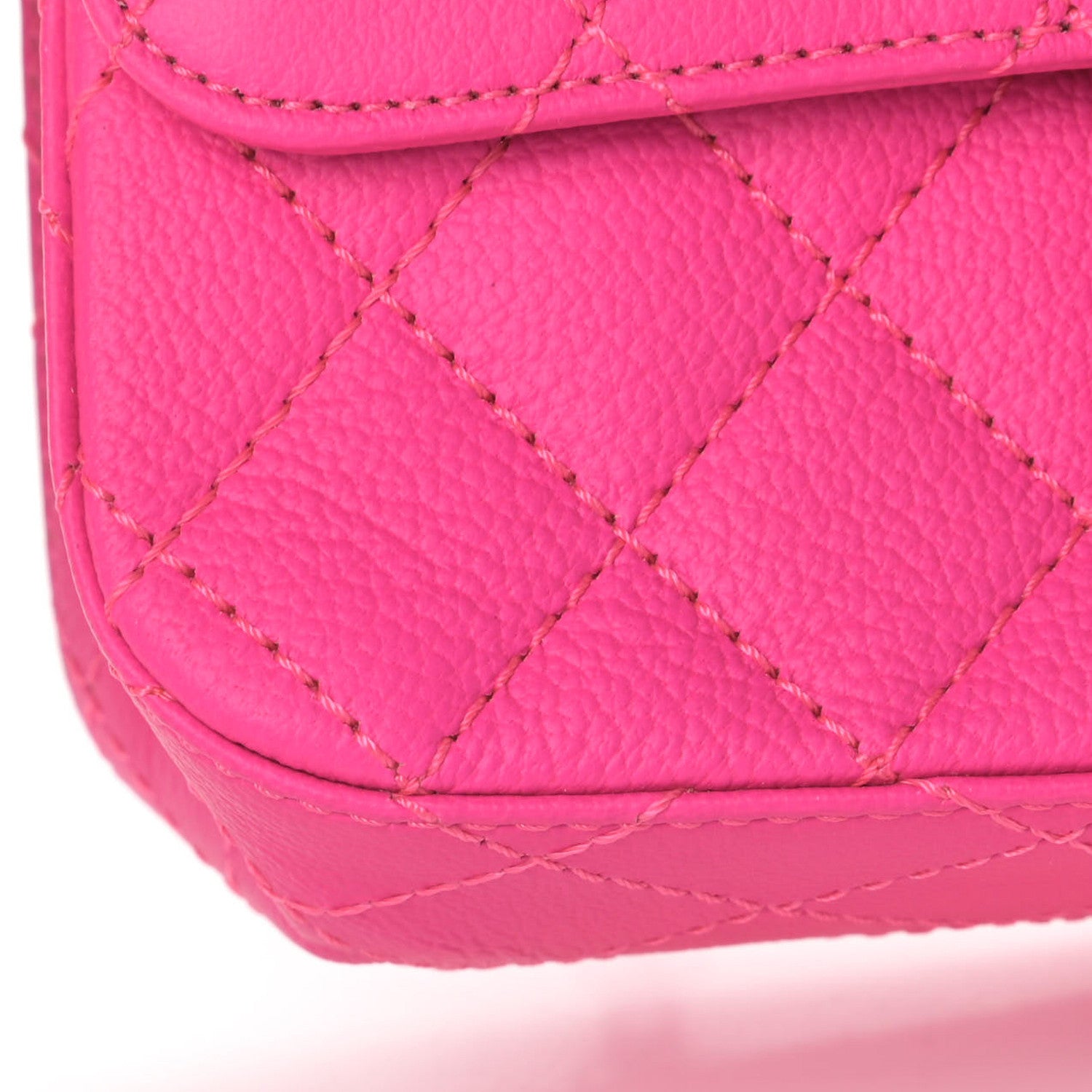 Chanel Goatskin Quilted 2.55 Reissue Mini Flap Fluorescent Pink 12 of 13