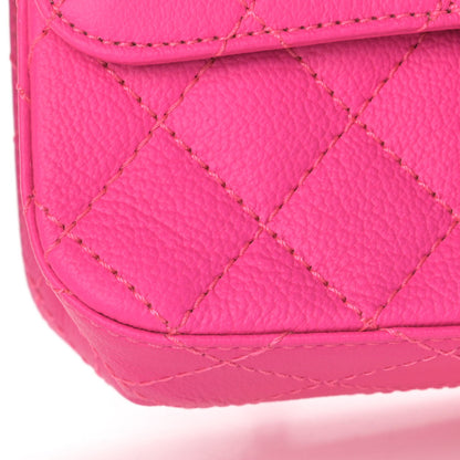 Chanel Goatskin Quilted 2.55 Reissue Mini Flap Fluorescent Pink 12 of 13