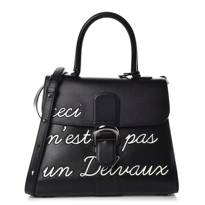 Delvaux Calfskin MM L'Humour Brillant Satchel Black 1 of 15