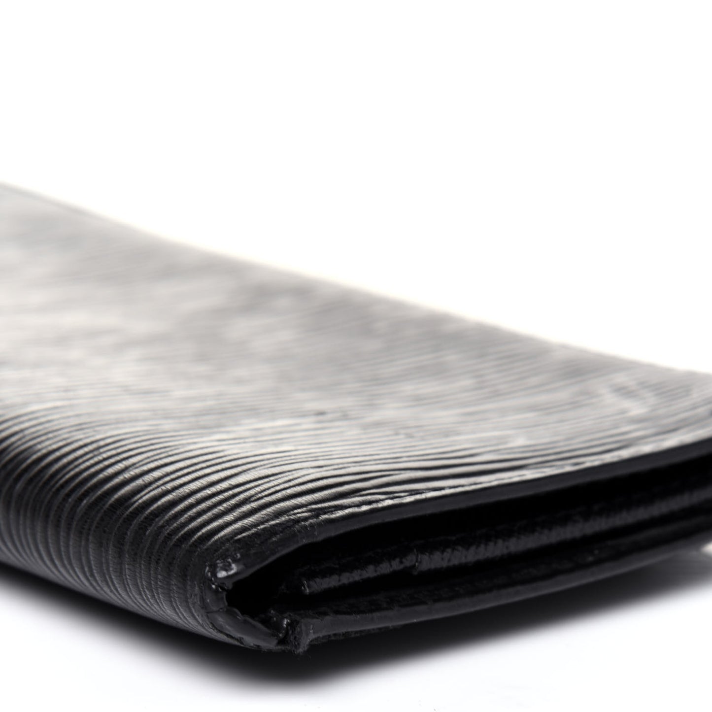 Epi Porte Valeurs Checkbook Wallet Black