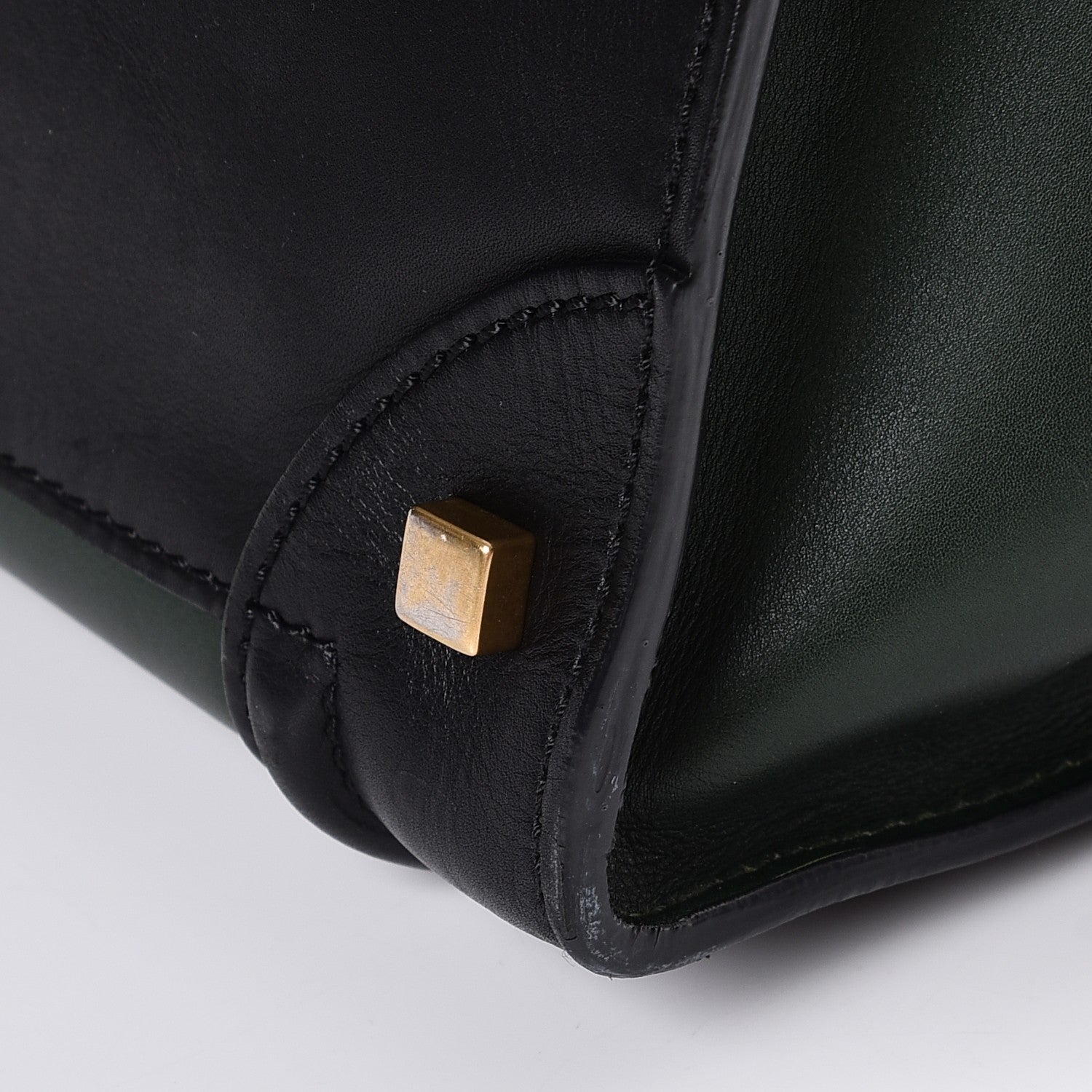 Celine Smooth Calfskin Mini Tri-Color Luggage Forest 11 of 12