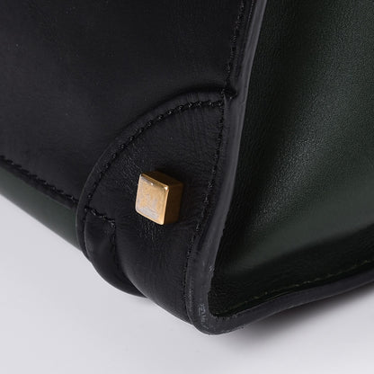 Celine Smooth Calfskin Mini Tri-Color Luggage Forest 11 of 12