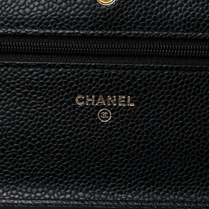 Chanel Caviar Quilted Wallet On Chain WOC Black 6 of 15