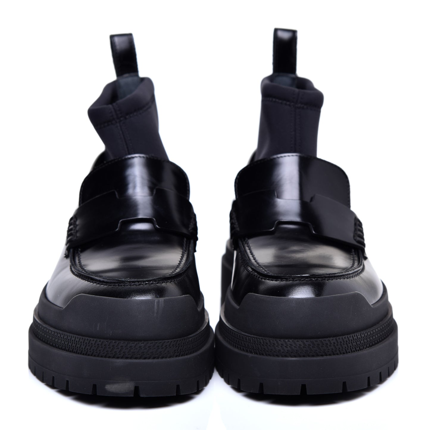 Toscan Calfskin Neoprene Bill Loafer 37 Black