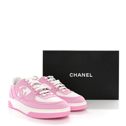 Chanel Cotton Sneakers 39.5 Pink White 12 of 12