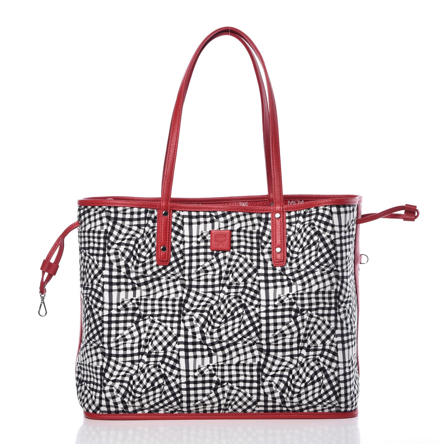 Visetos Medium Liz Reversible Shopper Tote Ruby Red