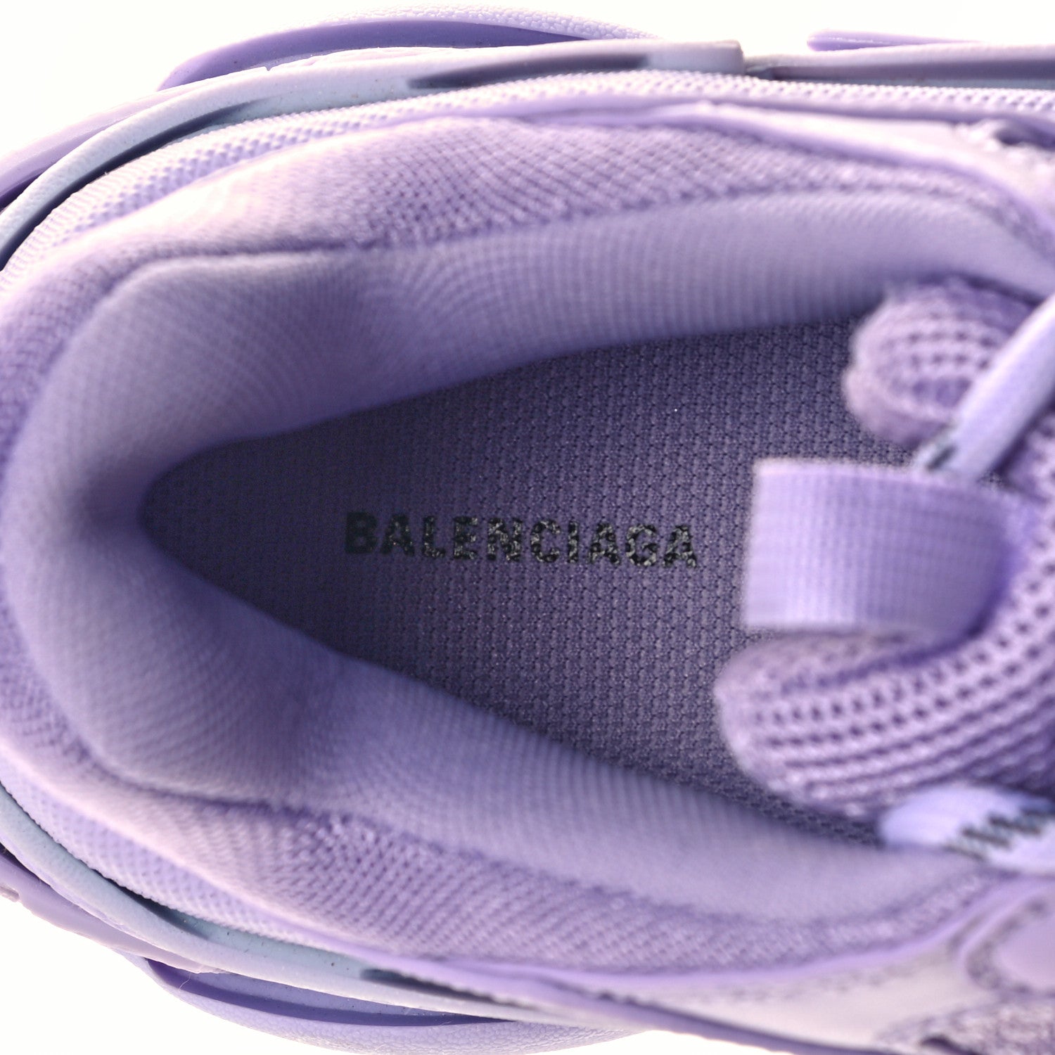 Balenciaga Fabric Mesh Womens Triple S Sneakers 40 Light Lilac 8 of 9