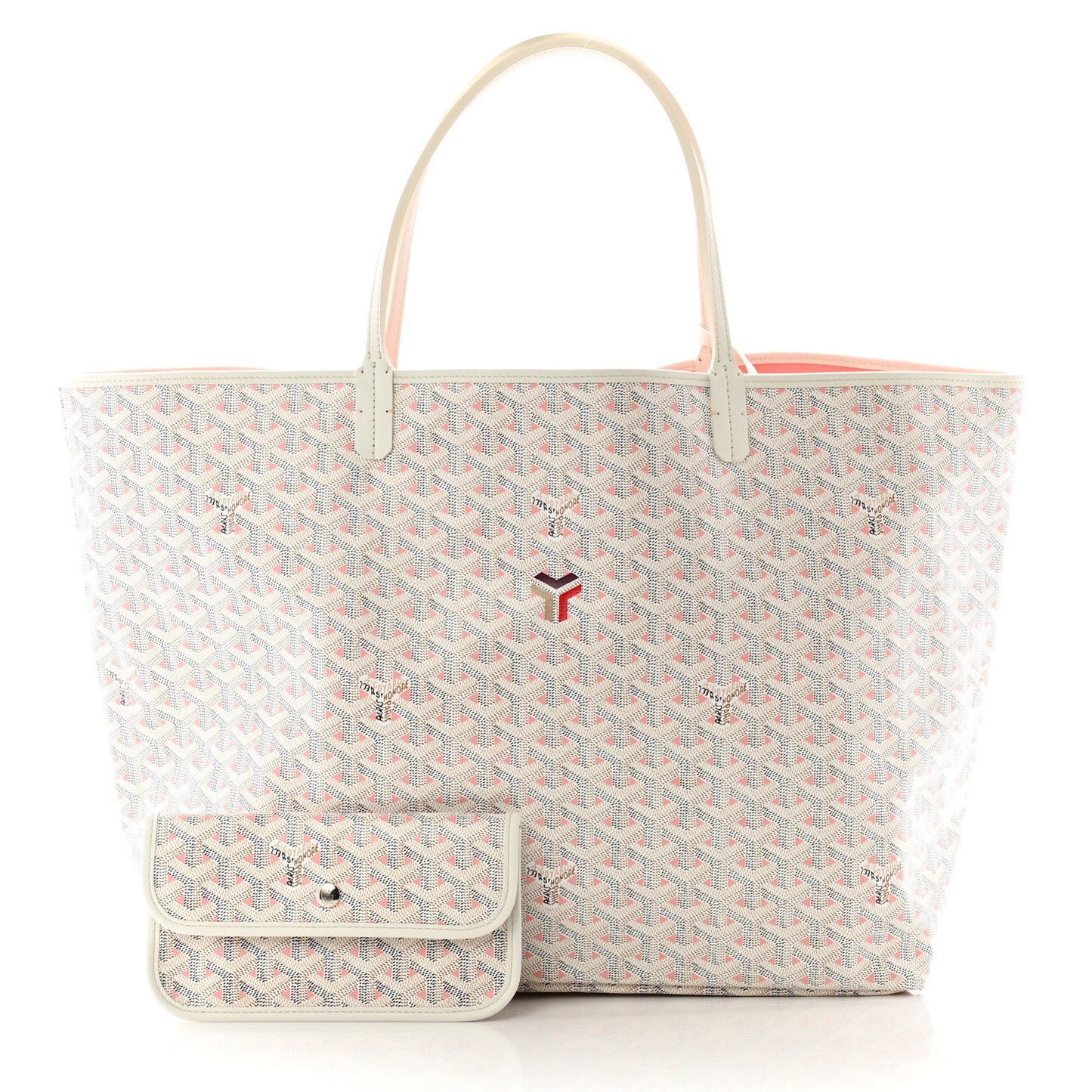Goyardine Saint Louis Claire Voie GM White Pink