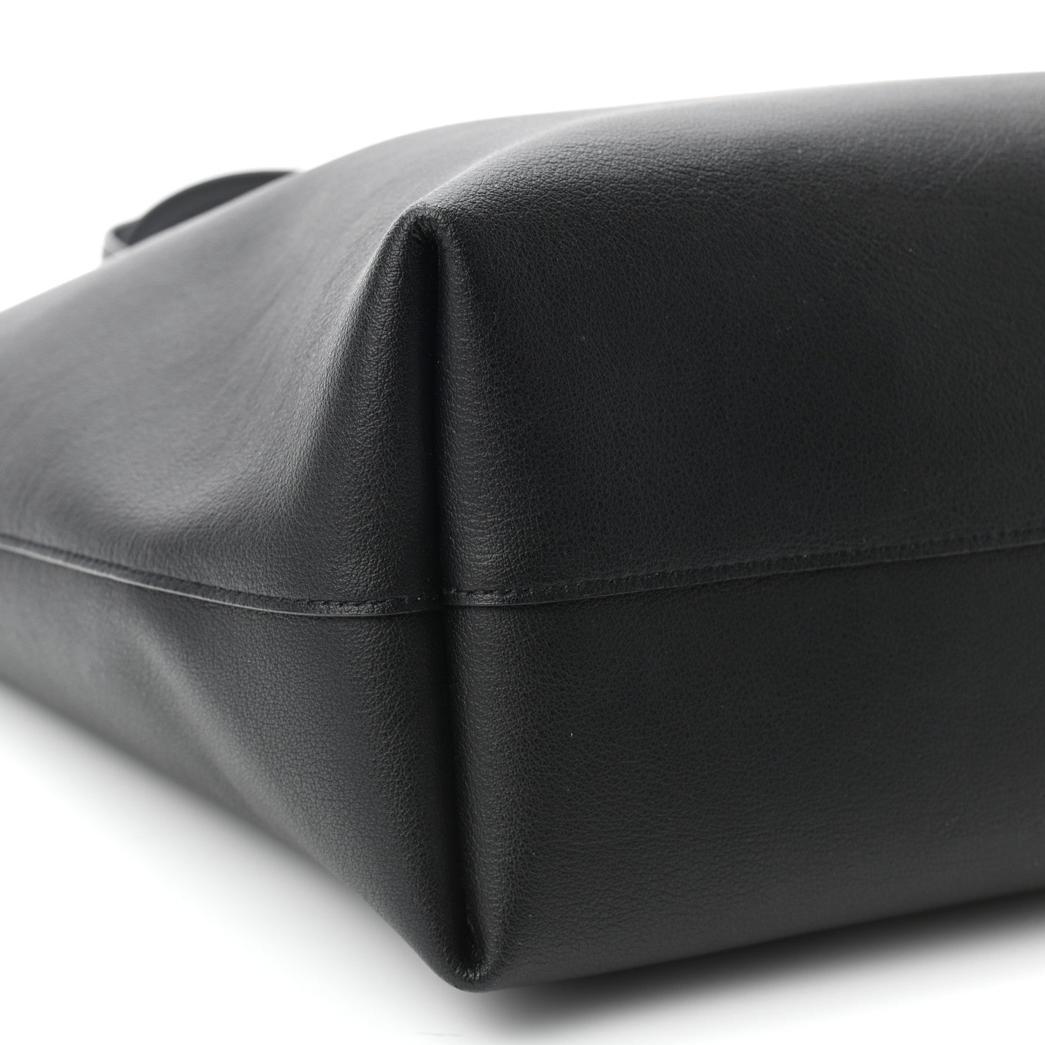 Saint Laurent Calfskin Large Shopping Tote Black 8 of 9