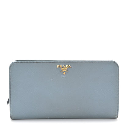 Prada Saffiano Metal Continental Wallet Astrale 1 of 14