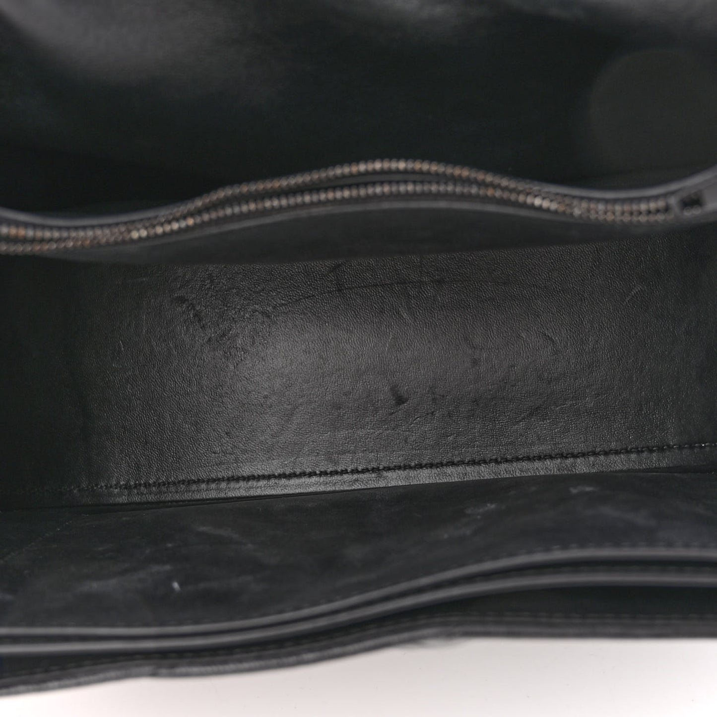 Crushed Calfskin Quilted Matte Black Hardware Medium Crush Chain Bag Black