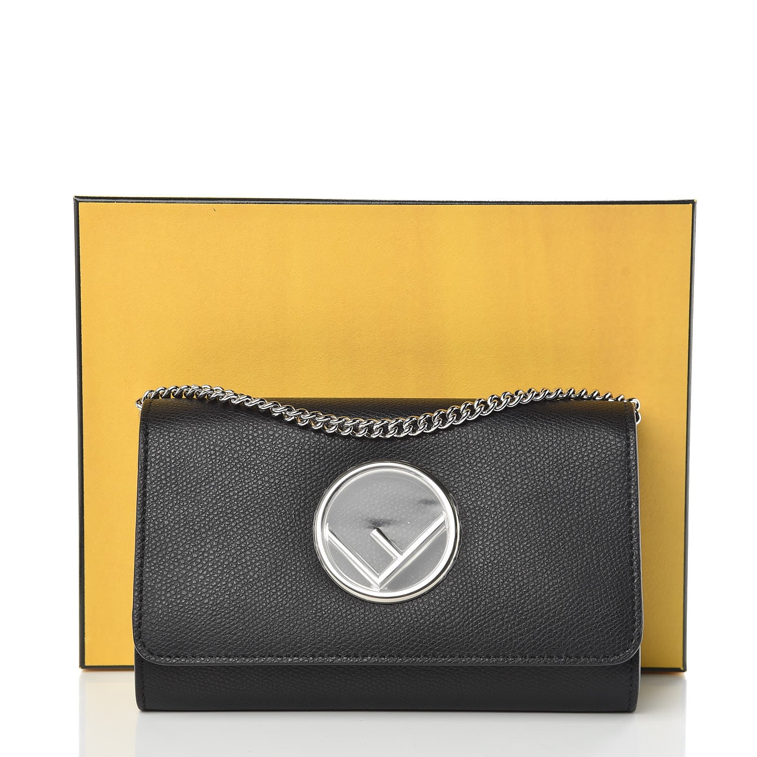 Fendi Vitello Cruise F is Fendi Wallet On Chain Black 10 of 10