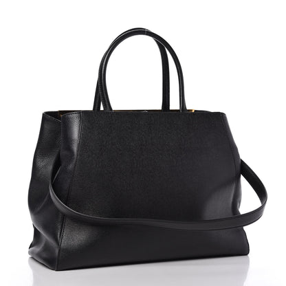 Fendi Vitello Elite Regular 2Jours Tote Black 3 of 11